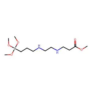 Methyl 3,3-dimethoxy-2-oxa-7,10-diaza-3-silatridecan-13-oate structure