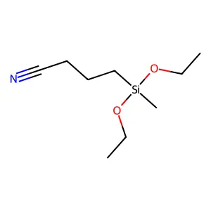 4-(二乙氧基甲基硅基)丁腈 structure