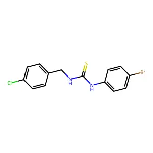 1-(4-Bromophenyl)-3-(4-chlorobenzyl)thiourea structure