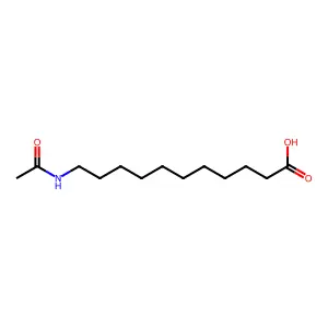 11-乙酰氨基十一烷酸 structure