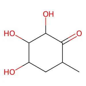 2,3,4-Trihydroxy-6-methylcyclohexanone structure