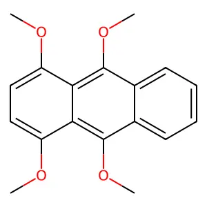 Anthracene, 1,4,9,10-tetramethoxy- structure