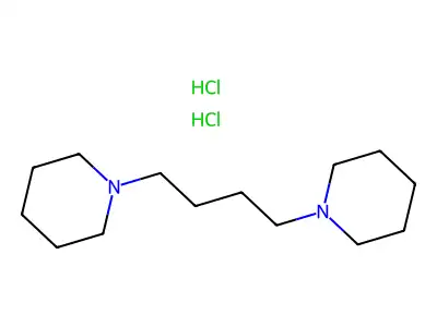 Piperidine, 1,1'-(1,4-butanediyl)bis-, dihydrochloride structure