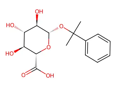 2-Phenyl-2-propyl glucuronide structure