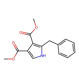 1H-Pyrrole-3,4-dicarboxylic acid, 2-(phenylmethyl)-, dimethyl ester structure