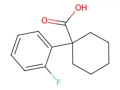 1-(2-Fluorophenyl)cyclohexanecarboxylic acid structure