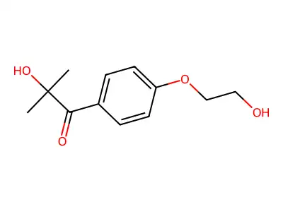 2-羟基-1-(4-(羟基乙氧基)苯基)-2-甲基-1-丙酮 structure