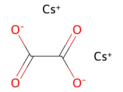 草酸铯 structure