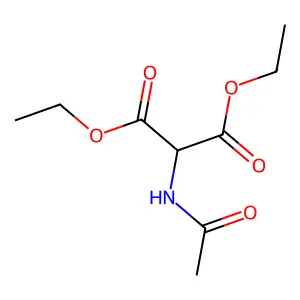 乙酰氨基丙二酸二乙酯 structure