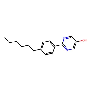 2-(4-Hexylphenyl)-5-hydroxypyrimidine structure