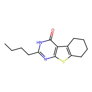 2-butyl-5,6,7,8-tetrahydro-[1]Benzothieno[2,3-d]pyrimidin-4(1H)-one structure