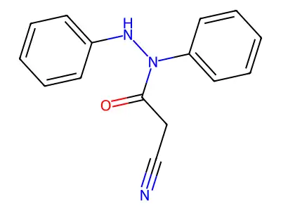 N-(2-Cyanoacetyl)hydrazobenzene structure