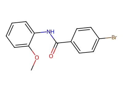 4-bromo-N-(2-methoxyphenyl)benzamide structure