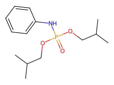 Phosphoramidic acid, phenyl-, diisobutyl ester structure