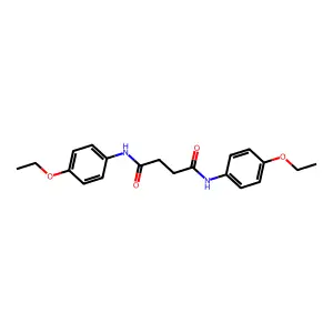 N,N'-bis(4-ethoxyphenyl)butanediamide structure