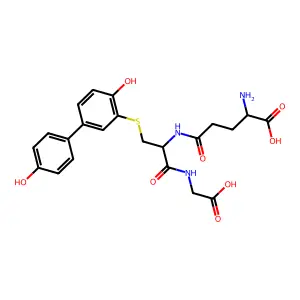 3-(Glutathion-S-yl)-4,4'-biphenol structure
