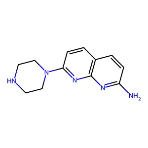 7-哌嗪-1-基-1,8-萘啶-2-胺 structure