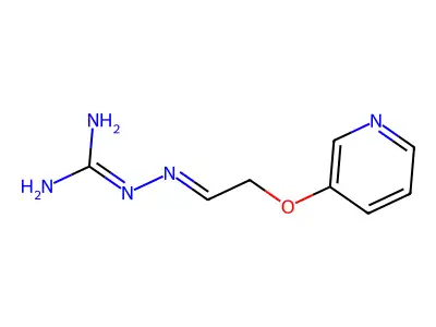 2-(2-Pyridin-3-yloxyethylideneamino)guanidine structure