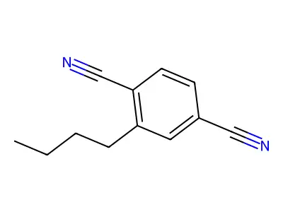 1,4-Benzenedicarbonitrile, 2-butyl- structure