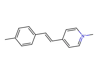 Pyridinium, 1-methyl-4-[(1E)-2-(4-methylphenyl)ethenyl]- structure