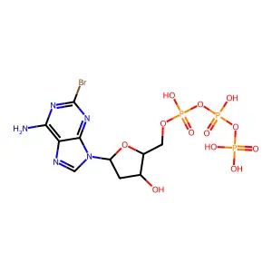 2-Bromo-2'-deoxyadenosine triphosphate structure