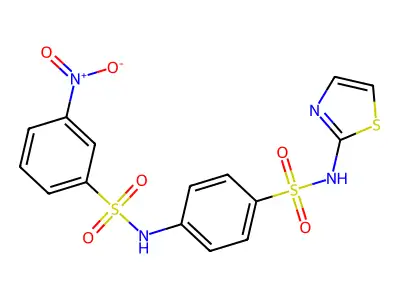 3-nitro-N-[4-(1,3-thiazol-2-ylsulfamoyl)phenyl]benzenesulfonamide structure