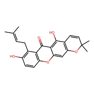 Demethylcalabaxanthone structure
