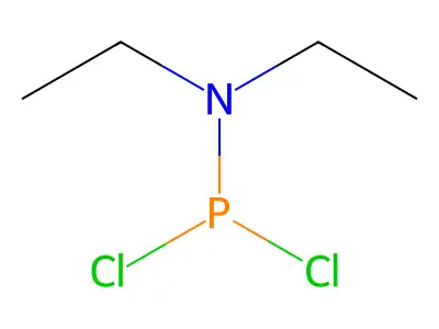 Dichloro(diethylamino)phosphine structure