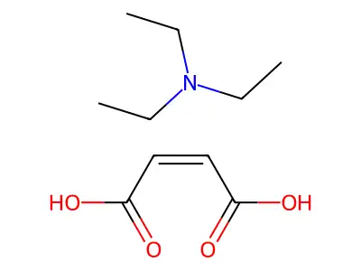 but-2-enedioic acid;N,N-diethylethanamine structure