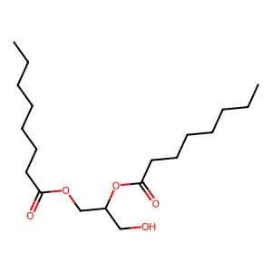 甘油1,2-二辛酸酯 structure