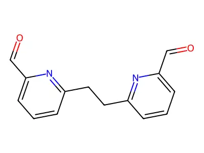 6,6'-Ethane-1,2-diyldipyridine-2-carbaldehyde structure