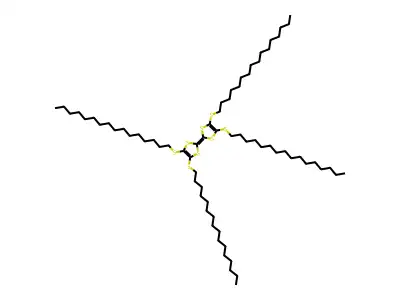 2-[4,5-bis(hexadecylsulfanyl)-1,3-dithiol-2-ylidene]-4,5-bis(hexadecylsulfanyl)-1,3-dithiole structure