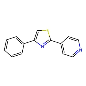 4-Phenyl-2-(4-pyridyl)thiazole structure
