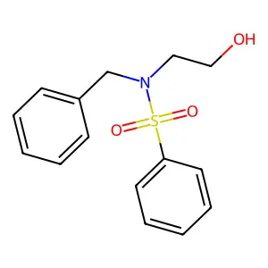 N-benzyl-N-(2-hydroxyethyl)benzenesulfonamide structure