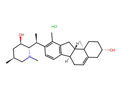 Veratramine, N-methyl-, hydrochloride structure