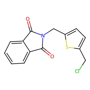 1H-Isoindole-1,3(2H)-dione, 2-[[5-(chloromethyl)-2-thienyl]methyl]- structure