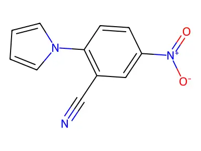 5-nitro-2-(1H-pyrrol-1-yl)benzonitrile structure