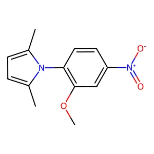 1-(2-Methoxy-4-nitrophenyl)-2,5-dimethylpyrrole structure