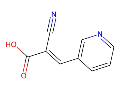 2-Cyano-3-(3-pyridinyl)acrylic acid structure