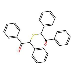 1-苯基苯乙酮基硫醚 structure