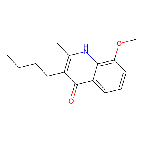 3-Butyl-8-methoxy-2-methylquinolin-4-ol structure
