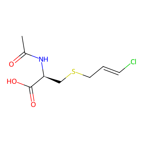 L-Cysteine, N-acetyl-S-(3-chloro-2-propenyl)-, (E)- structure