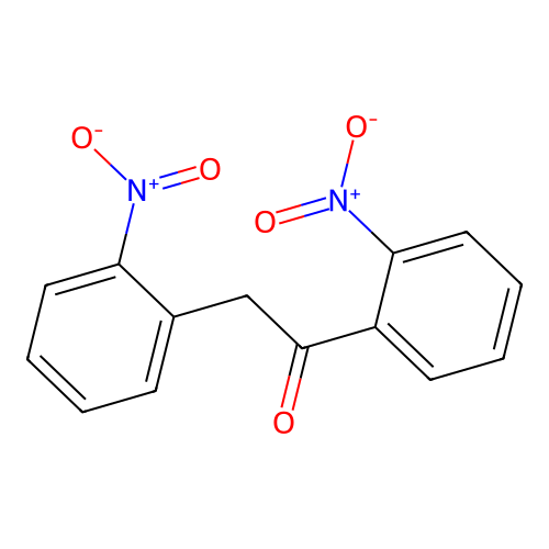 1,2-Bis(2-nitrophenyl)ethanone structure