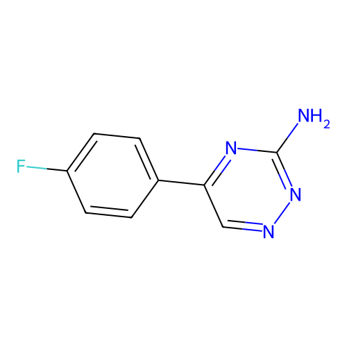 5-(4-Fluorophenyl)-1,2,4-triazin-3-amine structure