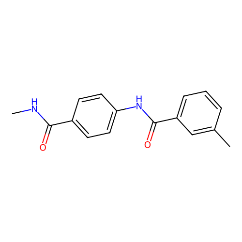 3-methyl-N-[4-(methylcarbamoyl)phenyl]benzamide structure