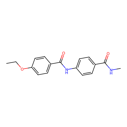4-ethoxy-N-{4-[(methylamino)carbonyl]phenyl}benzamide structure