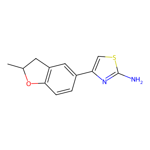 4-(2-Methyl-2,3-dihydro-benzofuran-5-yl)-thiazol-2-ylamine structure