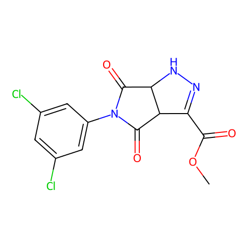 methyl 5-(3,5-dichlorophenyl)-4,6-dioxo-1,3a,4,5,6,6a-hexahydropyrrolo[3,4-c]pyrazole-3-carboxylate structure
