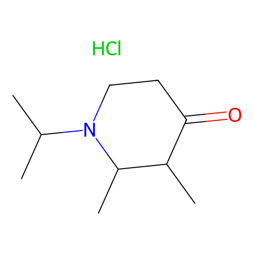 2,3-Dimethyl-1-(propan-2-yl)piperidin-4-one hydrochloride structure