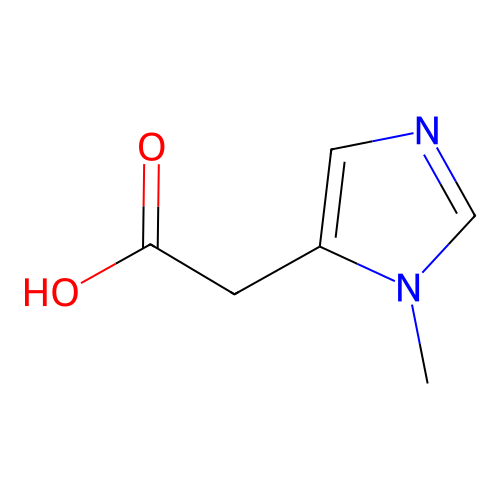 1-Methylimidazole-5-acetic acid structure